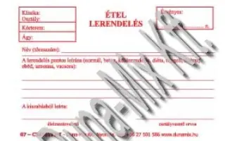 Étel lerendelés 1